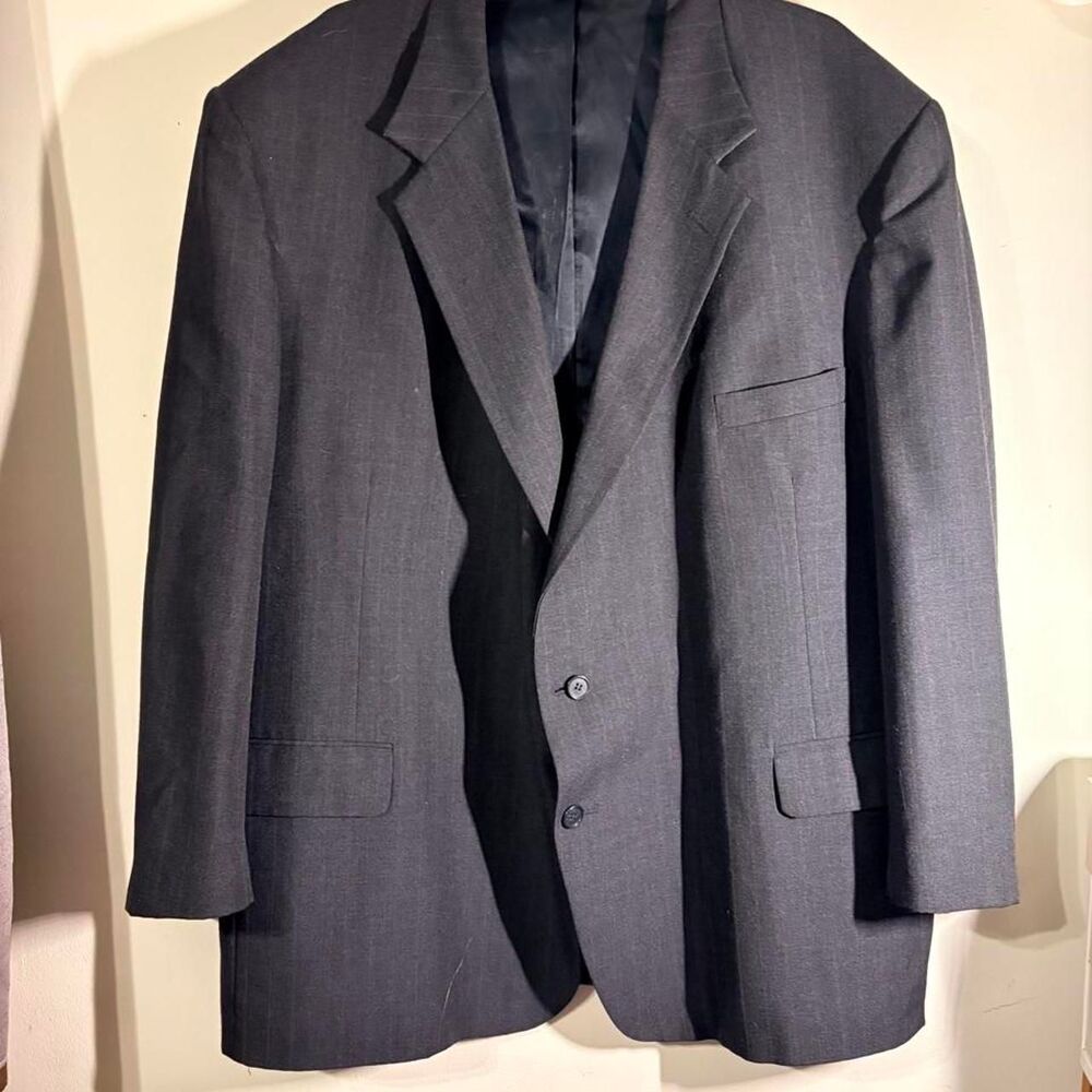 Unbranded Men's Black and Navy Tailored-jackets